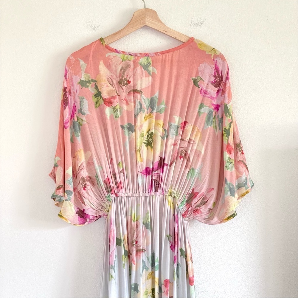 Cost Plus World Market Floral Maxi Dress - Pink and White - Picture 4 of 11
